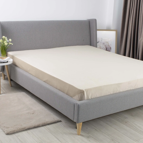 Простирадло ТЕП "VELOUR" з резинкою бежеве, 180x200 - фото №4