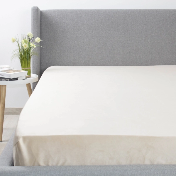 Простирадло ТЕП "VELOUR" з резинкою бежеве, 180x200 - фото №2