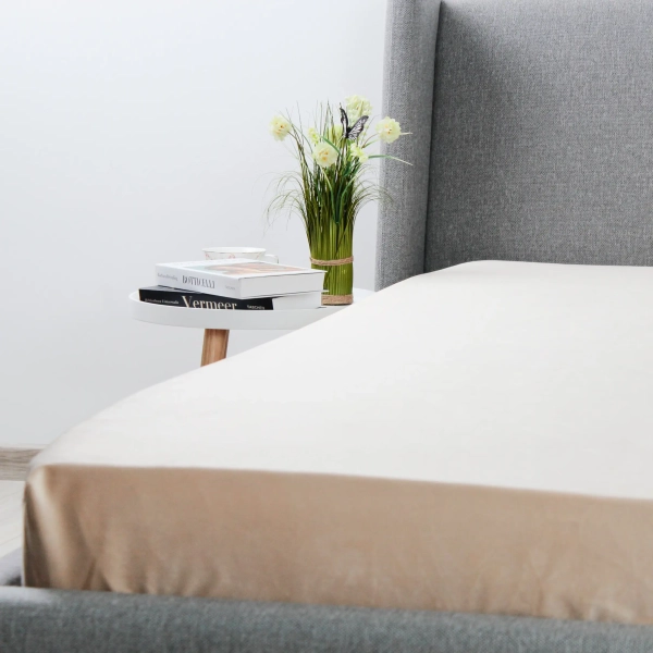 Простирадло ТЕП "VELOUR" з резинкою бежеве, 160x200 - фото №6