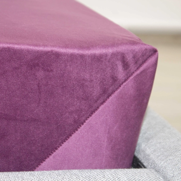 Простирадло ТЕП "VELOUR" з резинкою бордове - фото №5