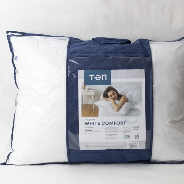 Подушка FRIENDLY "WHITE COMFORT" , 70x70 - фото №15