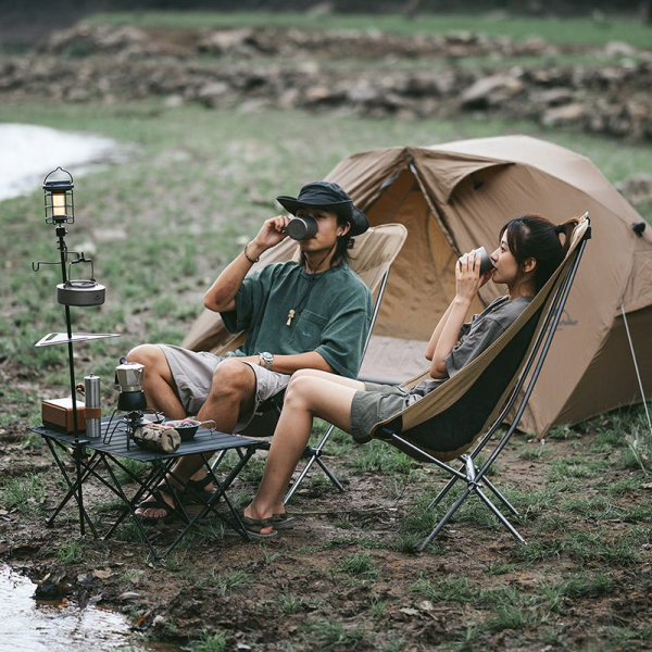 Крісло складане NaturehikeYL06 Alu Folding Moon Chair NH18Y060-Z, бежевий - фото №2