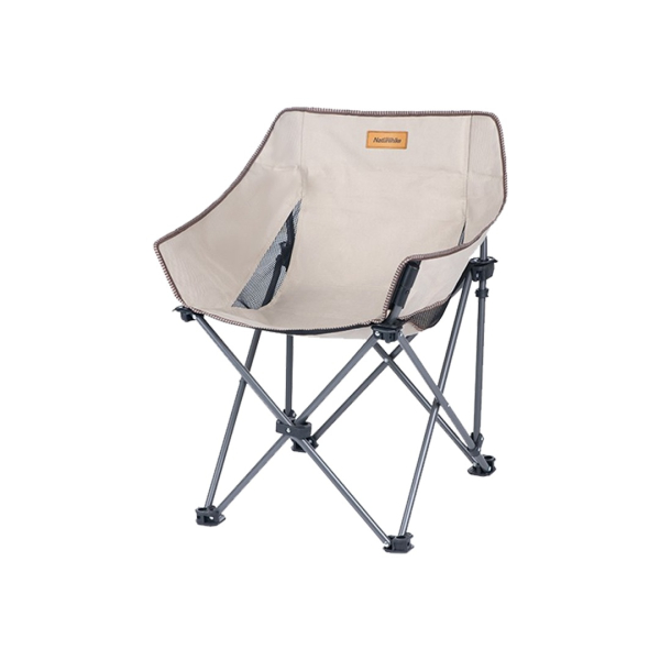 Крісло складане Naturehike NH20JJ022 600D Oxford Cotton / сталь, бежевий - фото