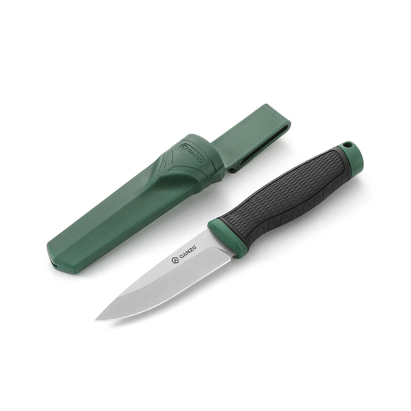 Ніж Ganzo G806-GB зелений з ножнами - фото №5