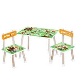 Дитячий Столик M 501-3 стільниця 60 х 40 см, 2 стільчики