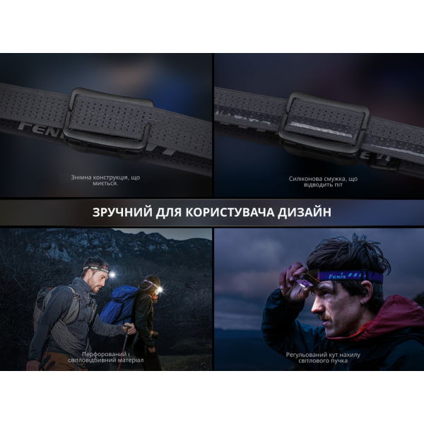 Ліхтар налобний Fenix HL12R V2.0 фіолетовий - фото №13