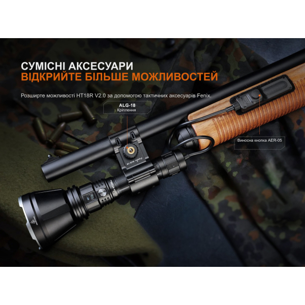 Далекобійний ліхтар Fenix HT18R v.2.0 - фото №15