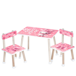 Дитячий Столик M 501-8 стільниця 60 х 40 см, 2 стільчики
