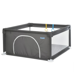 Дитячий манеж MR 1339-G, сірий, ширина з ніжками 132 см