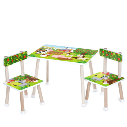 Дитячий столик M 501-16 стільниця 60 х 40 см, 2 стільчики