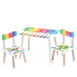 Дитячий столик M 501-28 стільниця 60 х 40 см, 2 стільчики