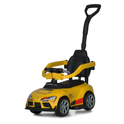 Дитяча каталка-толокар 2 в 1 M 6129EL-6 з батьківською ручкою