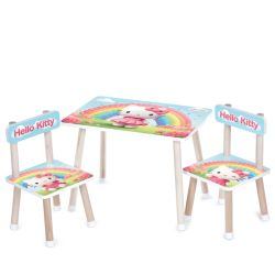 Дитячий столик M 501-34 стільниця 60 х 40 см, 2 стільчики
