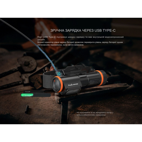 Ліхтар налобний вибухобезпечний Fenix WH35RE - фото №17