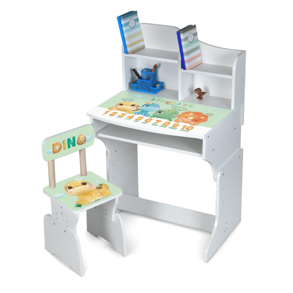 Дитяча парта M 904-10 висота 3 положення, зі стільчиком - фото