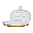 Тортівниця порцелянова зі скляною кришкою 29 см HP1204 - фото №3