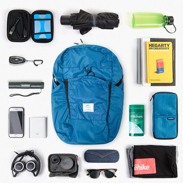 Рюкзак компактний Naturehike Ultralight NH17A017-B 22 л, чорний - фото №3