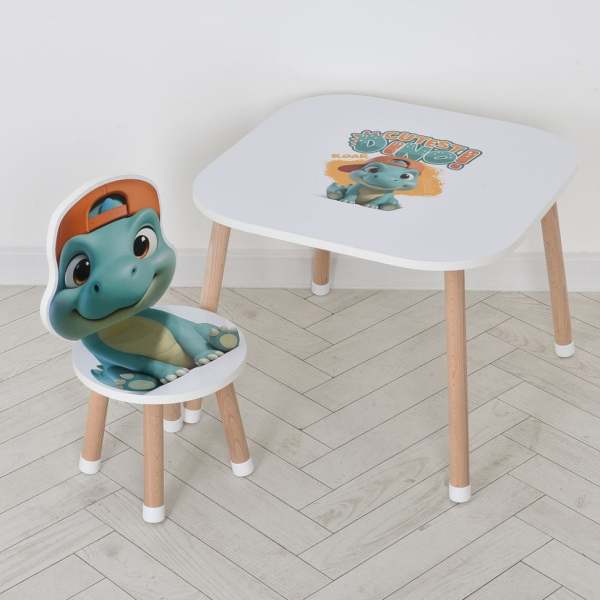 Дерев'яний дитячий столик M 502-5 зі стільчиком - фото №2