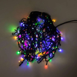 Вулична гірлянда бахрома 12 м 200 led чорний провід Мультиколір 12MBML - фото №10