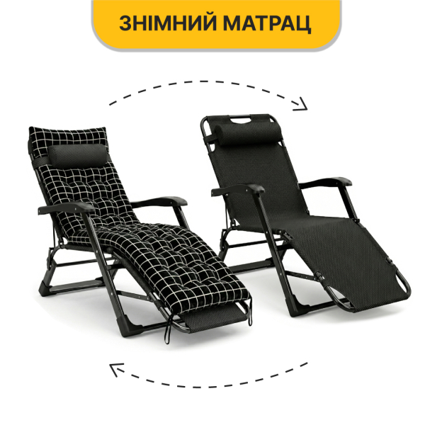 Розкладне крісло ліжко з оксамитовим матрацом LEOBRO (LB-FCB-G4-PAT) - фото №11