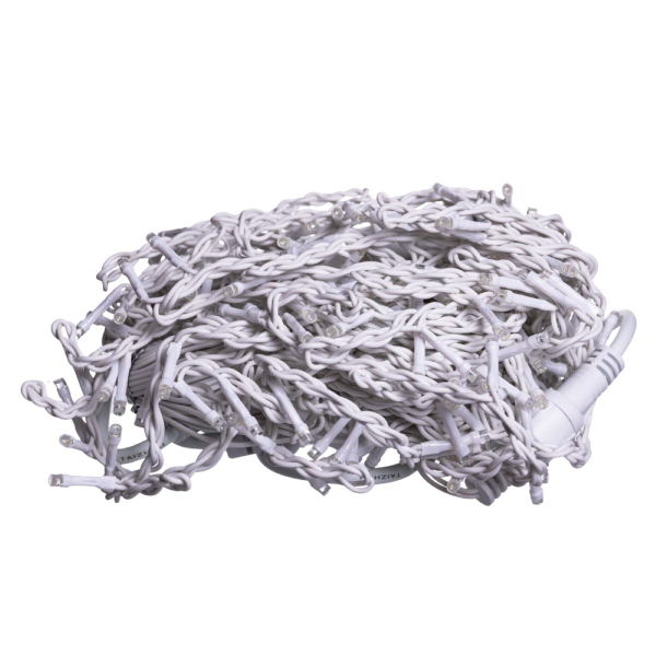 Вулична гірлянда Бахрома 12 м 200 LED білий провід Жовтий 12MWY - фото №5