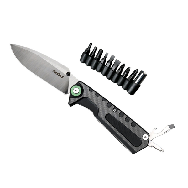 Багатофункціональний ніж Xiaomi NexTool 3 в 1 NE20021 Black (6945064210863) - фото