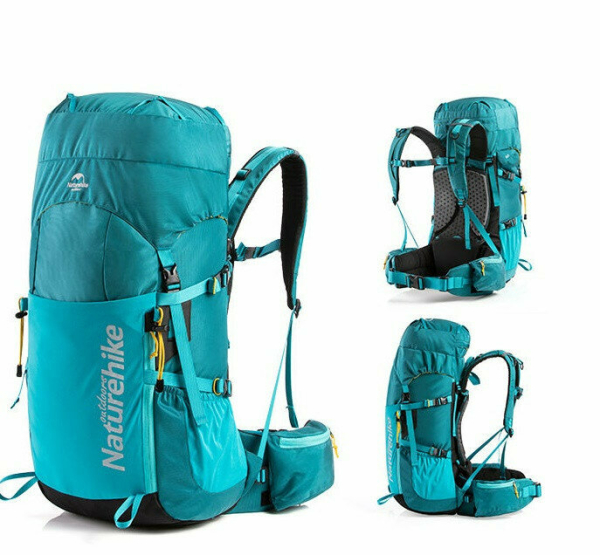 Рюкзак туристичний Naturehike NH18Y045-Q, 45 л, блакитний - фото №2