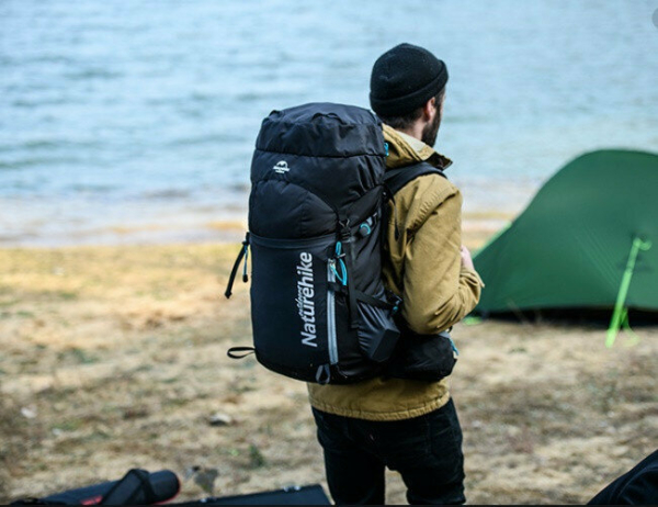 Рюкзак туристичний Naturehike NH18Y045-Q, 45 л, чорний - фото №2