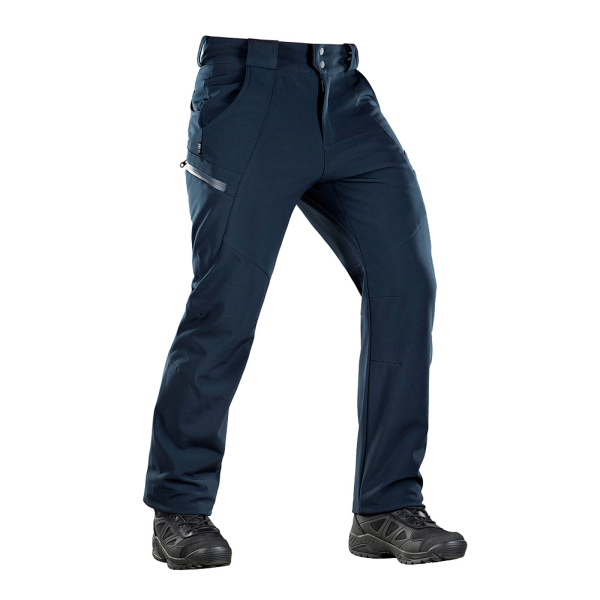 Штани M-Tac Soft Shell Winter Dark Navy Blue, Navy Blue - фото №3