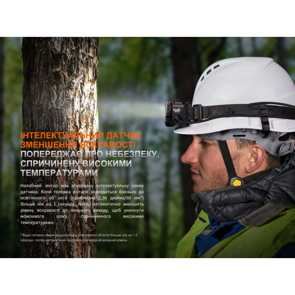 Ліхтар налобний Fenix HP35R SAR з вогнетривкою пов'язкою - фото №15