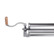 Вертикальний шприц для ковбаси 2,5 л з нержавіючої сталі шприц ковбасний 4 насадки 16788-5 - фото №5