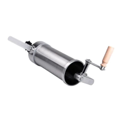 Вертикальний шприц для ковбаси 2,5 л з нержавіючої сталі шприц ковбасний 4 насадки 16788-6