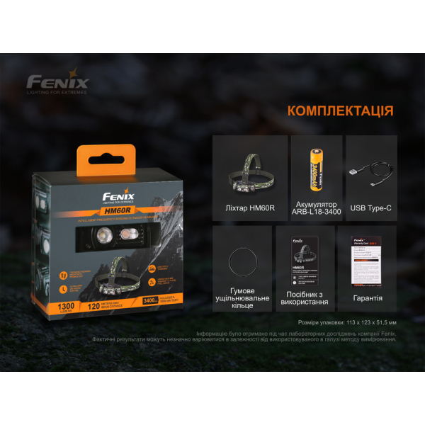 Ліхтар налобний Fenix HM60R, камуфляж | Лімітована серія - фото №38