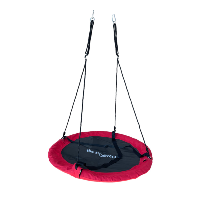 Садова гойдалка гніздо LEOBRO 120см (Червона) - фото