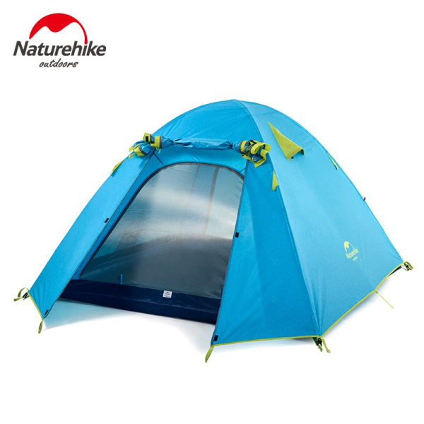 Намет чотиримісний Naturehike P-Series NH18Z044-P 210T/65D, блакитний - фото