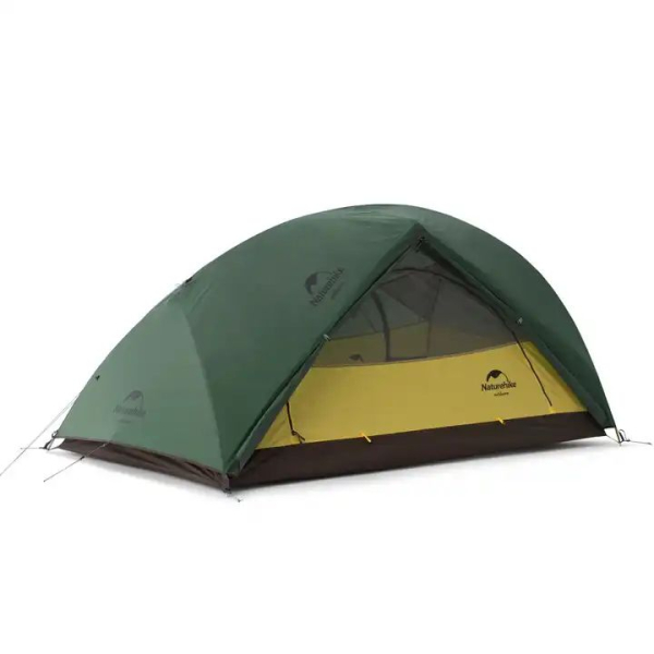 Намет надлегкий двомісний  з футпринтом Naturehike Star-River 2 Updated NH17T012-T, 210T, темно-зелений - фото
