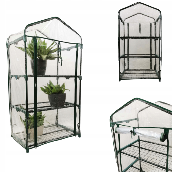 Стелаж-теплиця Kontrast Прозора 51 х 68 х 127 см (5901386202222) - фото