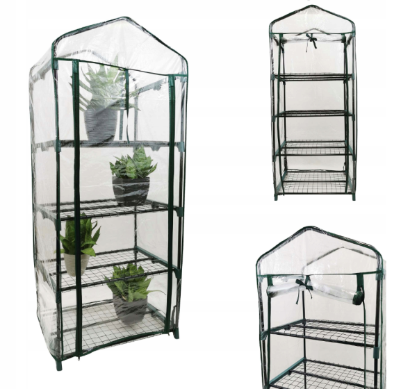 Стелаж-теплиця Kontrast Прозора 51 х 68 х 160 см (5901386202239) - фото