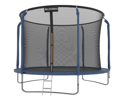 Батут із внутрішньою захисною сіткою 252 см LEOBRO Premium 8FT BLUE - фото