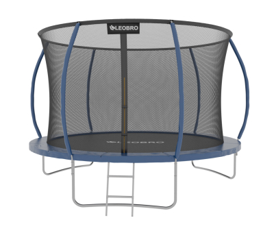 Батут із внутрішньою захисною сіткою 252 см LEOBRO Premium Pro 8FT BLUE - фото