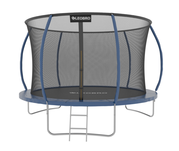 Батут із внутрішньою захисною сіткою 252 см LEOBRO Premium Pro 8FT BLUE - фото