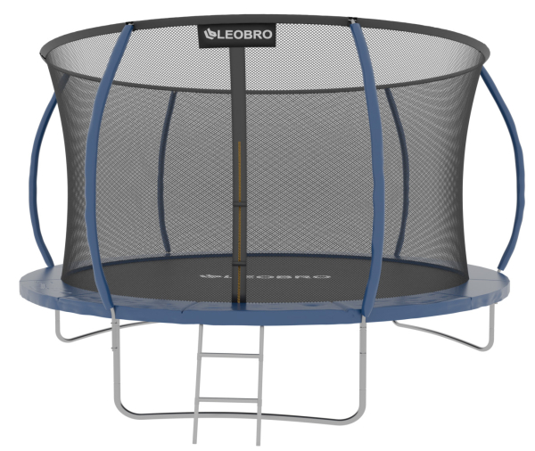 Батут із внутрішньою захисною сіткою 312 см LEOBRO Premium Pro 10FT BLUE - фото