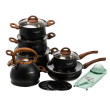 Набір посуду для приготування із нержавіючої сталі 10 предметів чорний HP33530B - фото №1