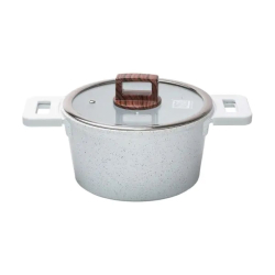 Каструля MGC алюмінієва з антипригарним покриттям 3 л біла HP-4-440