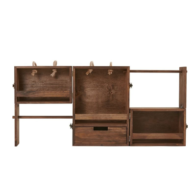 Етажерка з полицями Naturehike CNH22JU018, натуральне дерево - фото