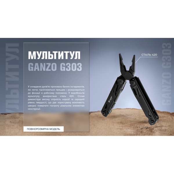 Мультитул Multi Tool Ganzo G303-B - фото №5