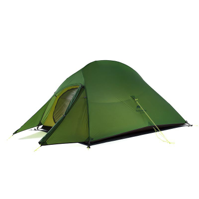 Намет надлегкий двомісний з футпринтом Naturehike Сloud Up 2 Updated NH17T001-T, 20D, темно-зелений - фото