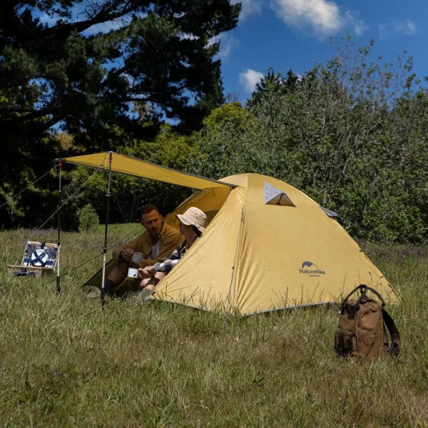 Намет двомісний Naturehike P-Series NH18Z022-P, 210T/65D, темно-синій - фото №3