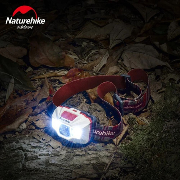Ліхтар налобний Naturehike TD-02 NH00T002-D, біло-червоний - фото №2