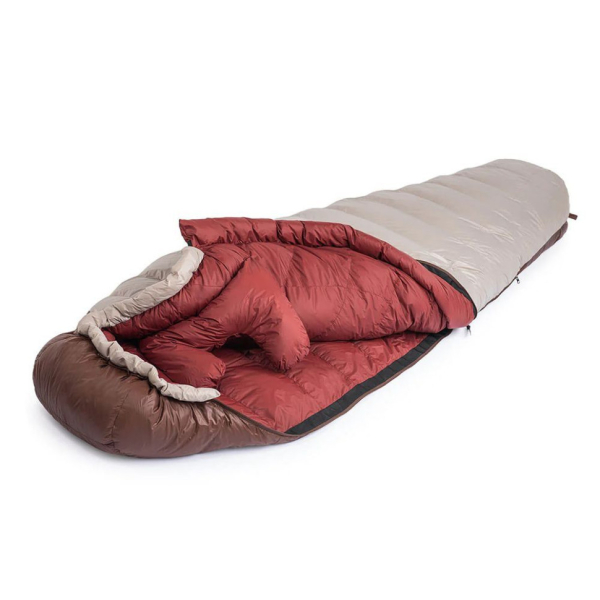 Спальник з натуральним пухом Naturehike Snowbird NH20YD001, p-р L, коричневий 980 г - фото №3